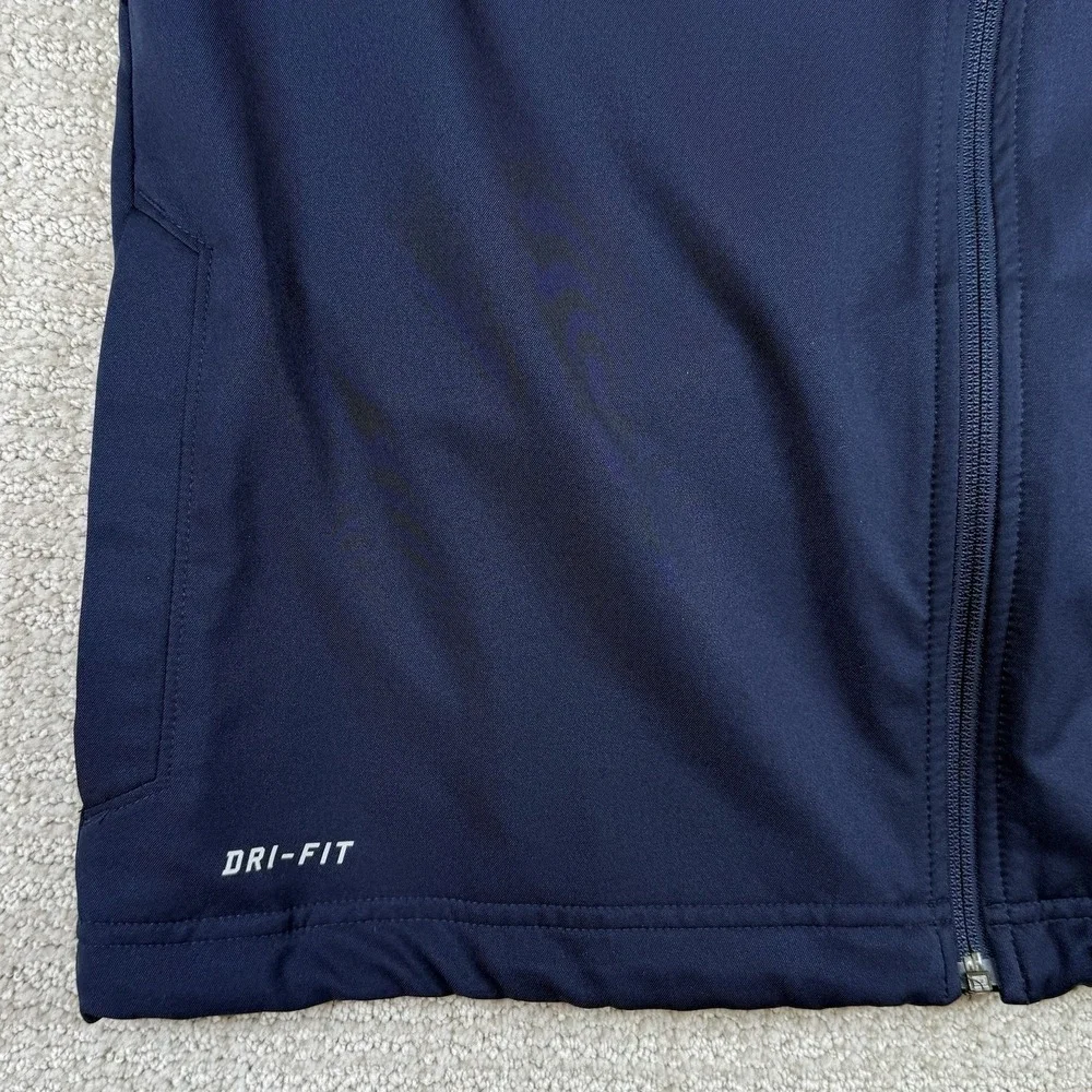 Nike Dri-Fit Men's Medium Ole Miss Rebels Blue Full Zip Performance Jacket